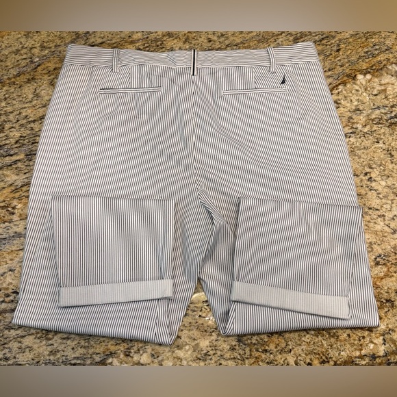 Nautica Navy Striped Chino Crop Pants  Women’s Size 14 - Picture 3 of 8